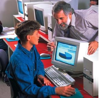 The use of many varied forms of computer software makes the computer an indispensable tool. (Reproduced by permission of Photo Researchers, Inc.)