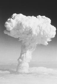 A MUSHROOM CLOUD RISES AFTER THE DETONATION OF A HYDROGEN BOMB BY FRANCE IN A 1968 TEST. DEUTERIUM IS A CRUCIAL PART OF THE DETONATING DEVICE FOR HYDROGEN BOMBS. (Bettmann/Corbis. Reproduced by permission.)
