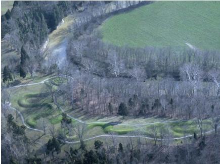 The serpent mounds of southern Ohio. (Reproduced by permission of Photo Researchers, Inc.)