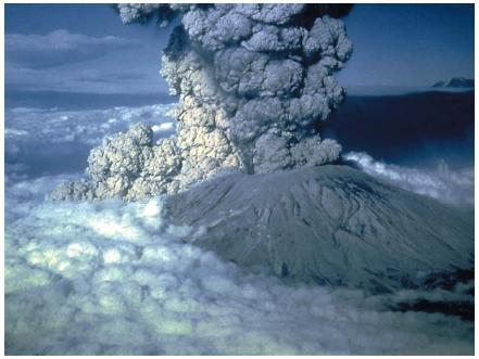 The July 22, 1980, eruption of Mount St. Helens in southern Washington State. (Reproduced by permission of John McCann.)