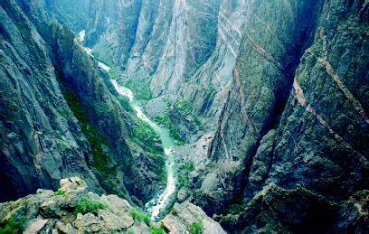 The Gunnison River flowing through the Black Canyon, Colorado. PHOTOGRAPH REPRODUCED BY PERMISSION OF THE CORBIS CORPORATION.