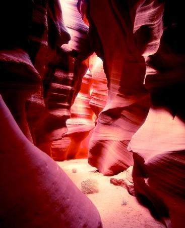 Upper Antelope Canyon, a slot canyon near the town of Page, Arizona. PHOTOGRAPH REPRODUCED BY PERMISSION OF THE CORBIS CORPORATION.