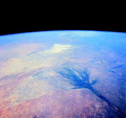The Okavango Delta spreads over 6,000 miles of the Kalahari Desert in Botswana, Africa. PHOTOGRAPH REPRODUCED BY PERMISSION OF THE CORBIS CORPORATION.