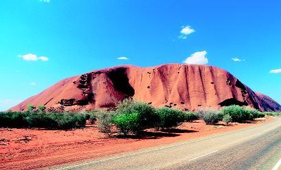 Ayers Rock, Australia. PHOTOGRAPH REPRODUCED BY PERMISSION OF THE CORBIS CORPORATION.