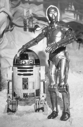 Filmmaker George Lucas created the lovable robots R2-D2 and C-3PO for his popular science fiction saga Star Wars.
