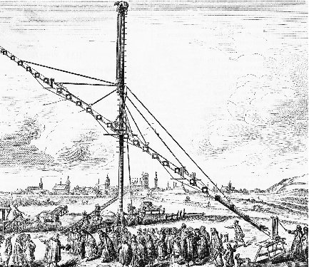 Polish astronomer Hevelius built this telescope that measured 158 feet in length. Although the telescope had great magnifying power, its size made the instrument unwieldy.