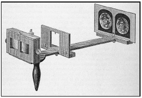 Invented in 1833, the stereoscope allowed viewers to see a drawing or photo in virtual 3-D.